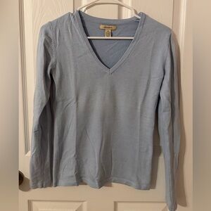 G.H. Bass & Co. Sky Blue V-Neck Sweater XS